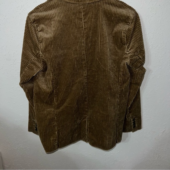 Lands' End Camel Brown Corduroy Cotton Blend Blazer Jacket Size Medium. - Picture 11 of 13